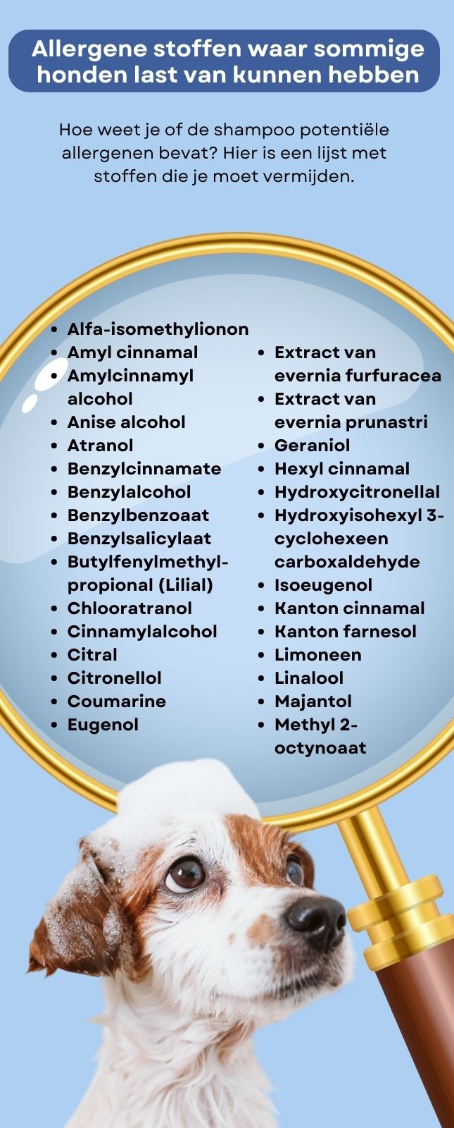 hondenshampoo 3 allergenen